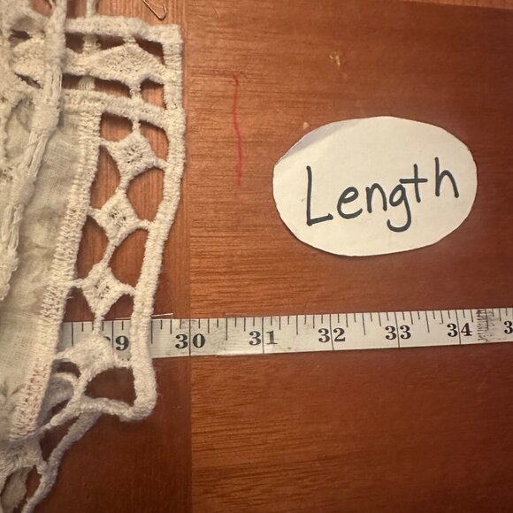 Torrid Floral Lace Open-Front Kimono 3/4 Size 100% Cotton Lightweight Boho Style - Picture 5 of 6